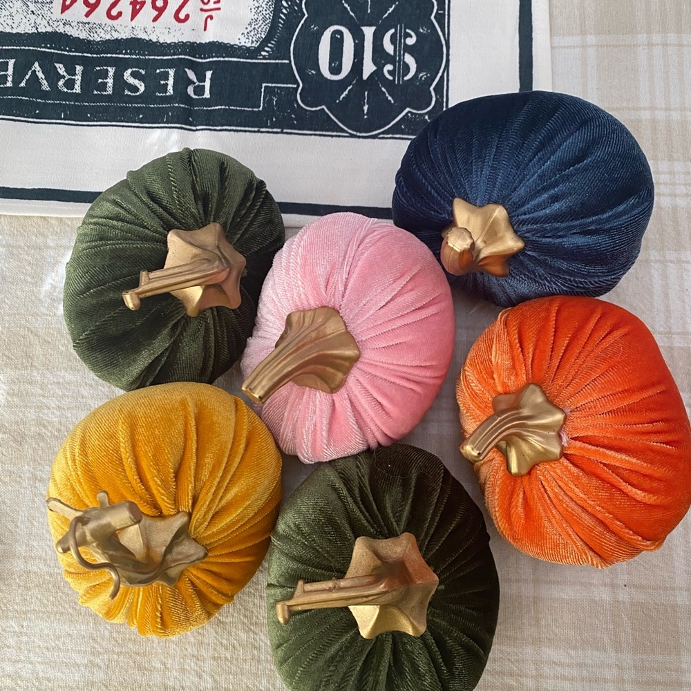 Pumpkins made of Velvet